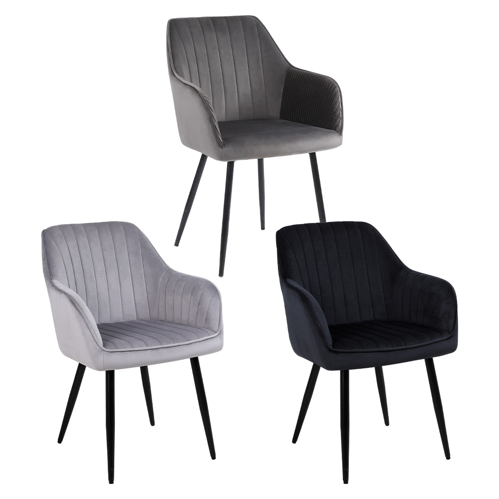 black dining chairs